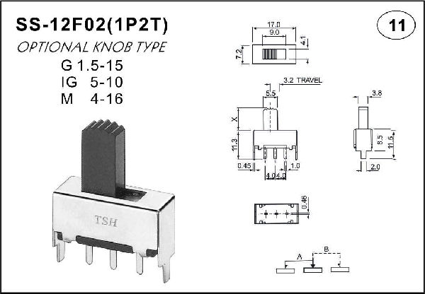 Straight handle toggle switch