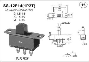 直柄拨动开关