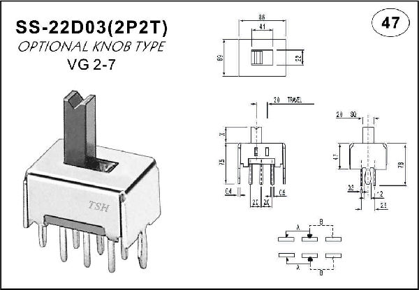 Straight handle toggle switch