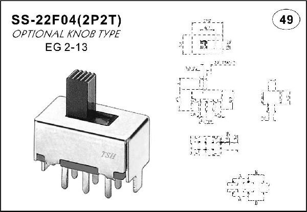 Straight handle toggle switch