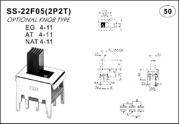 Straight handle toggle switch