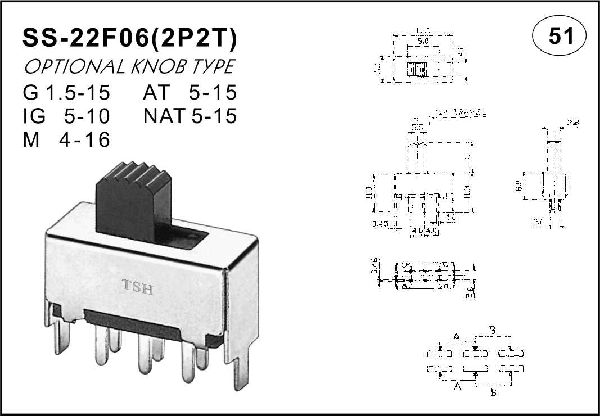 Straight handle toggle switch