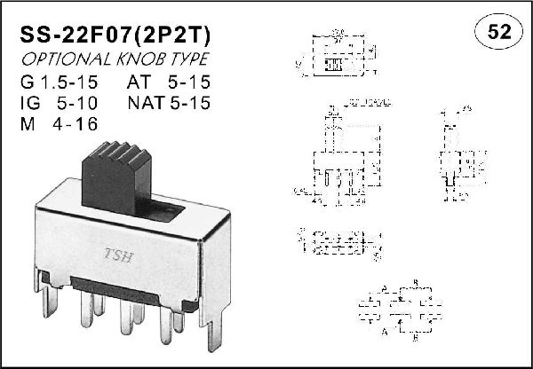 Straight handle toggle switch