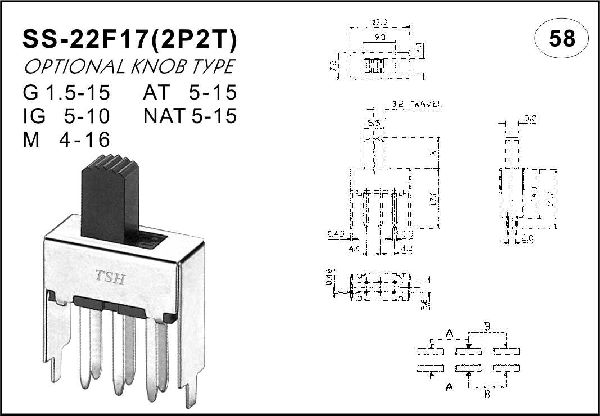 Straight handle toggle switch