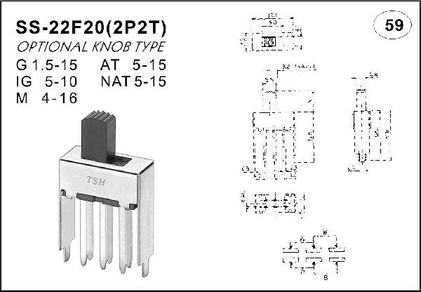 Straight handle toggle switch