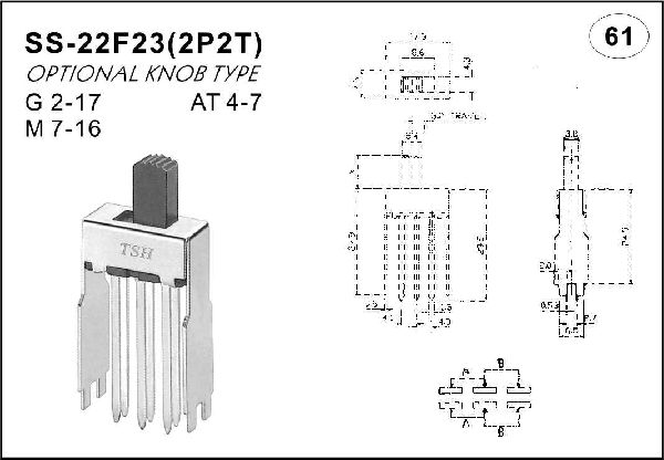 Straight handle toggle switch