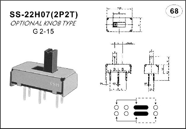 Straight handle toggle switch