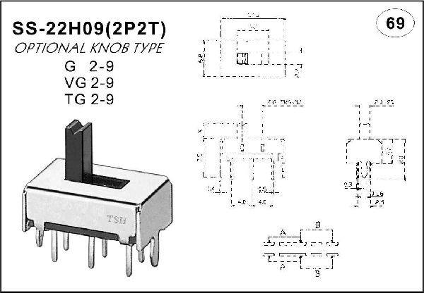 Straight handle toggle switch