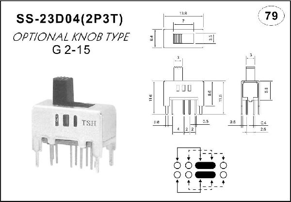 Straight handle toggle switch