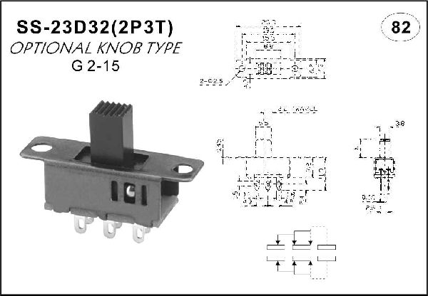 Straight handle toggle switch