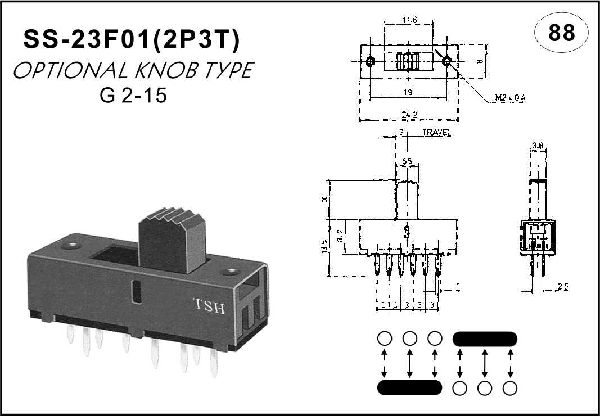 Straight handle toggle switch