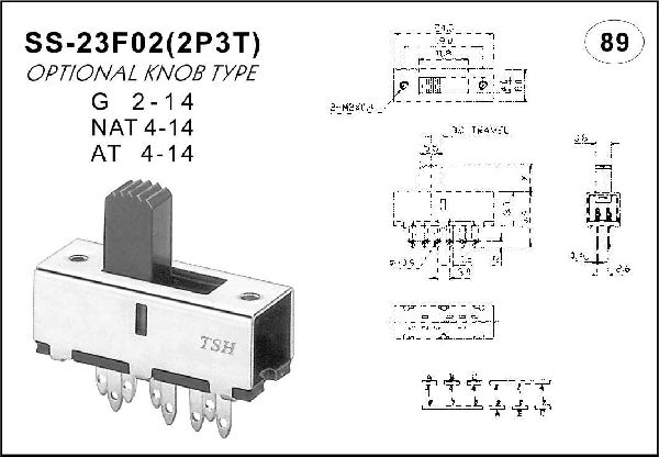 Straight handle toggle switch