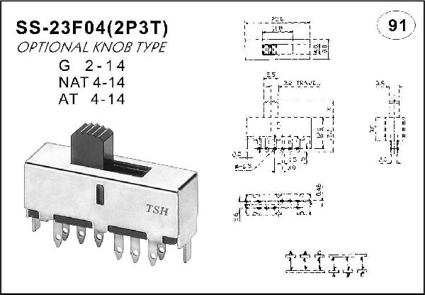 Straight handle toggle switch