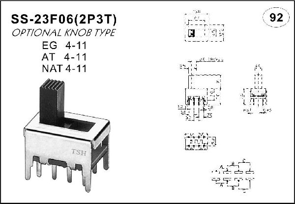 Straight handle toggle switch