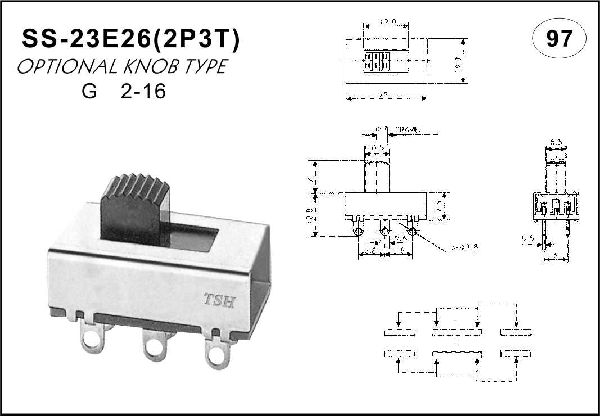 Straight handle toggle switch