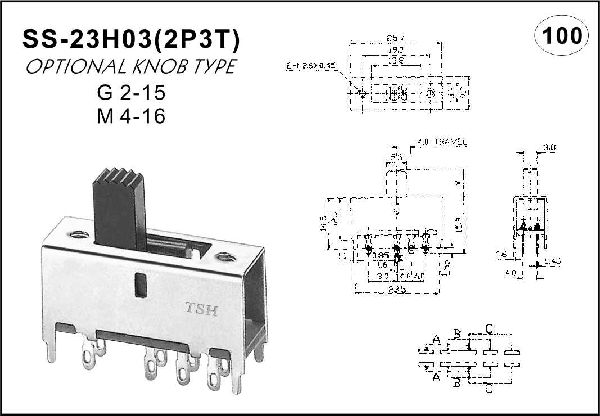 Straight handle toggle switch