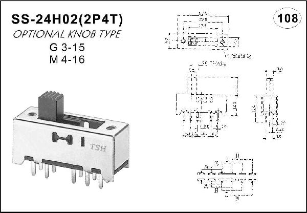 Straight handle toggle switch