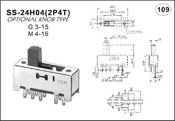 Straight handle toggle switch