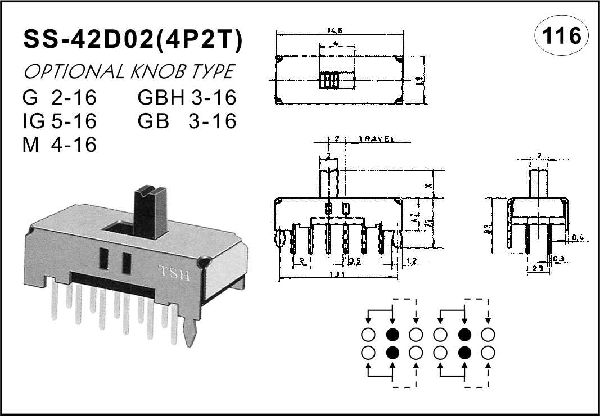 Straight handle toggle switch