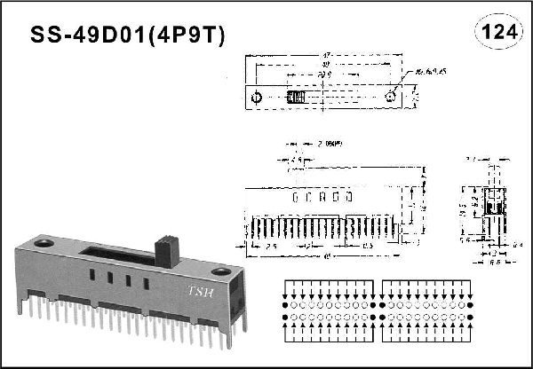 Straight handle toggle switch