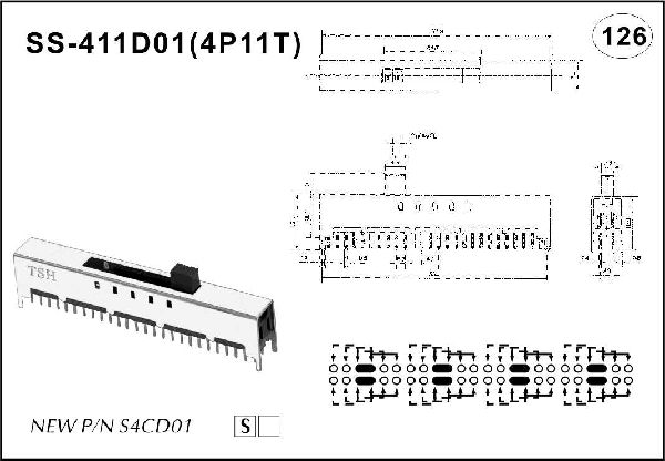 Straight handle toggle switch