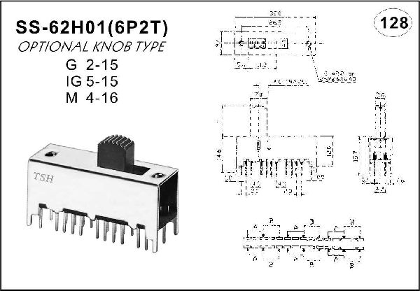 Straight handle toggle switch