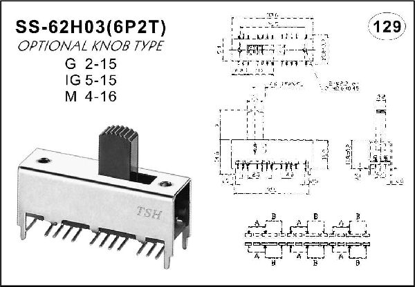 Straight handle toggle switch