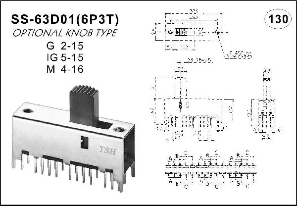 Straight handle toggle switch