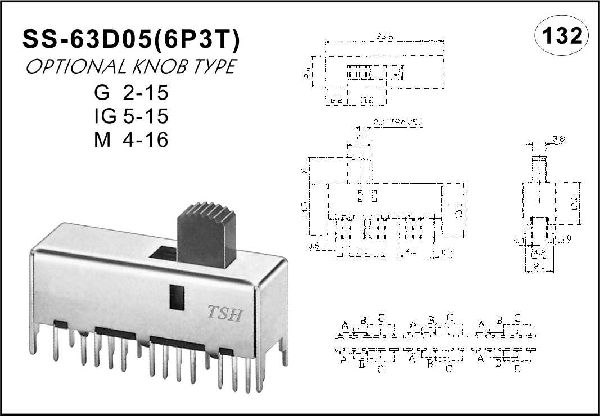 Straight handle toggle switch