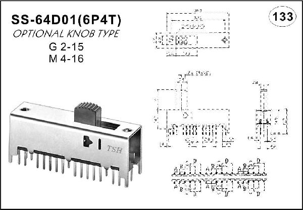 Straight handle toggle switch