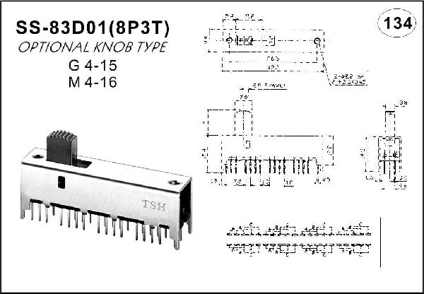 Straight handle toggle switch