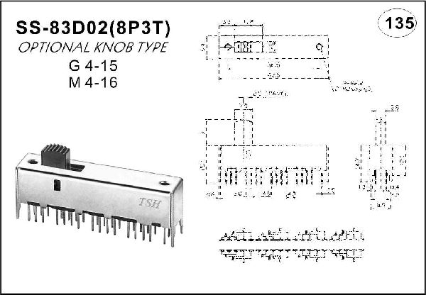 Straight handle toggle switch