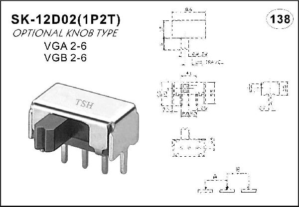 Horizontal handle toggle switch