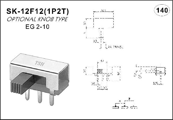 Horizontal handle toggle switch