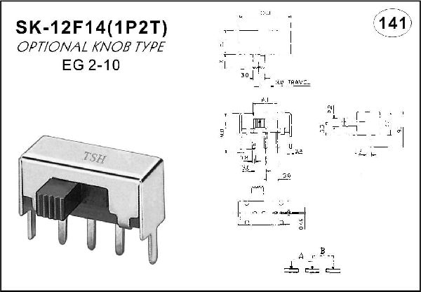 Horizontal handle toggle switch