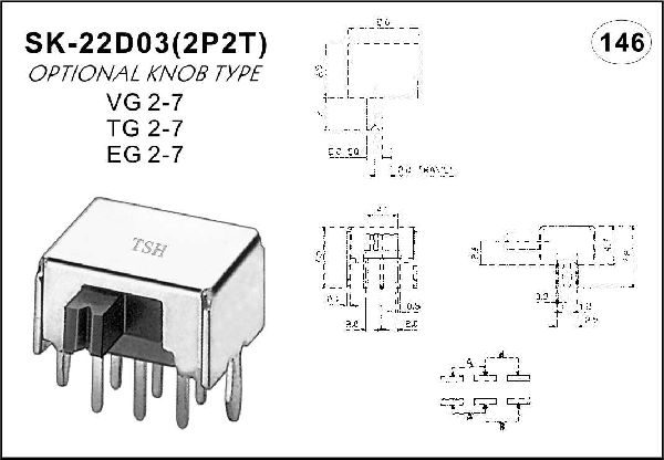 Horizontal handle toggle switch