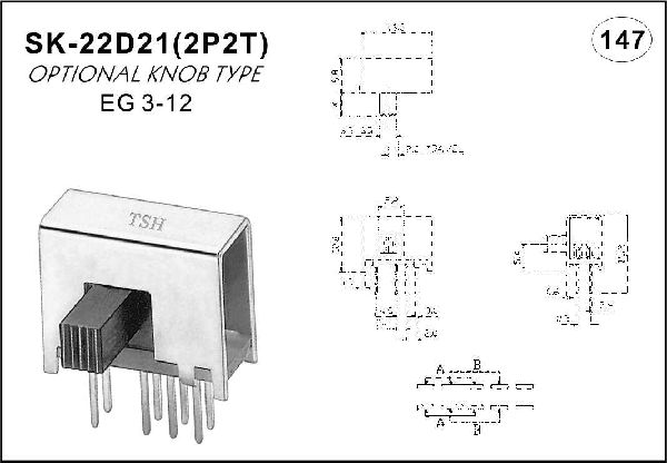 Horizontal handle toggle switch