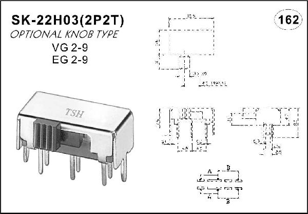 Horizontal handle toggle switch