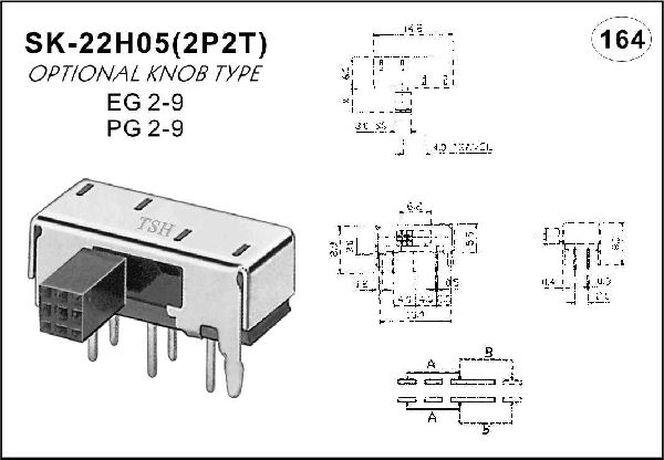 Horizontal handle toggle switch
