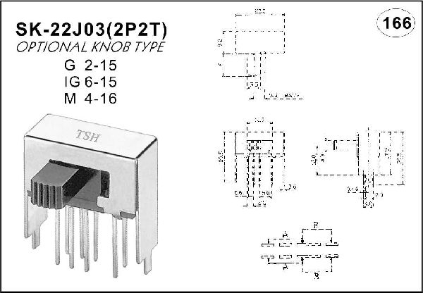 Horizontal handle toggle switch