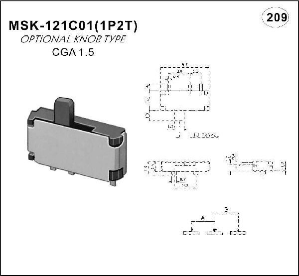 Miniature toggle