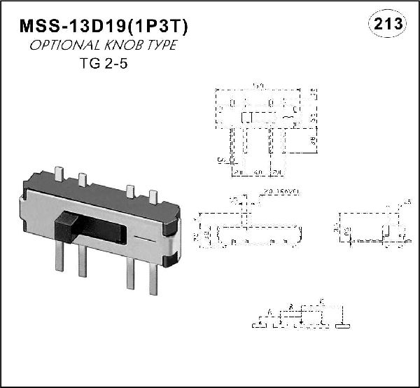 Miniature toggle