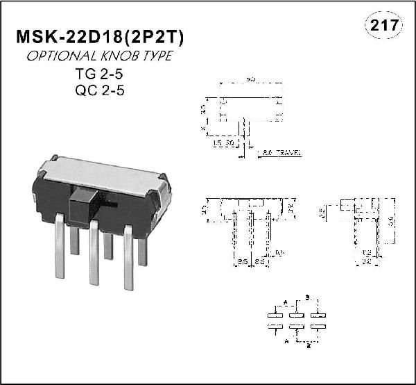 Miniature toggle