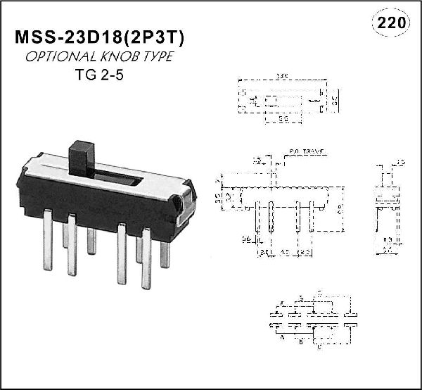 Miniature toggle