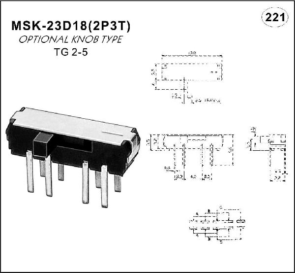Miniature toggle
